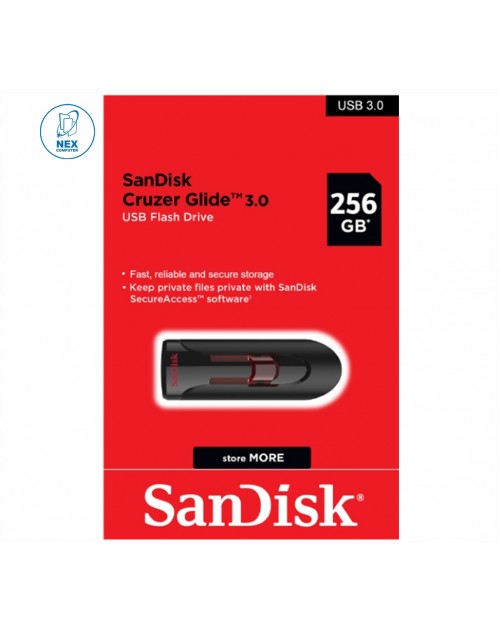 Sandisk Cruzer Glide 256GB USB Flash Drive